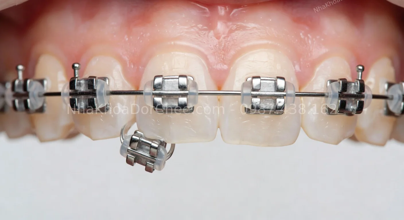 niềng răng mắc cài sứ