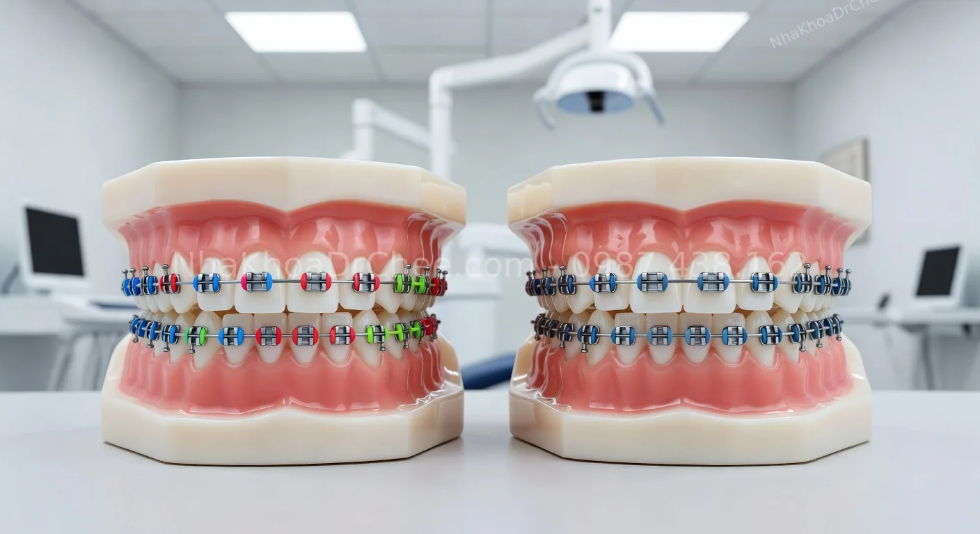 mắc cài tự buộc vs mắc cài thường mắc cài tự buộc vs mắc cài thường