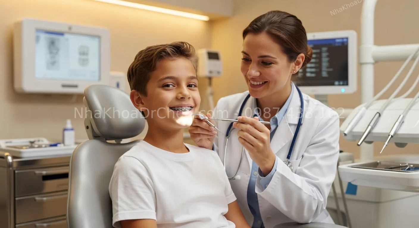 niềng răng mắc cài cho trẻ em