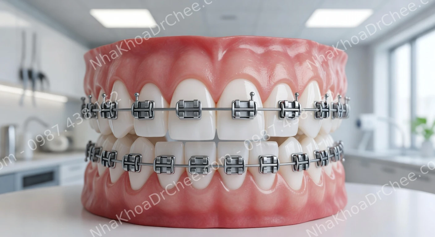 niềng răng mắc cài kim loại giá bao nhiêu